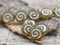*10* 10mm Silver Washed Matte Black Diamond Flat Jelly Roll Beads